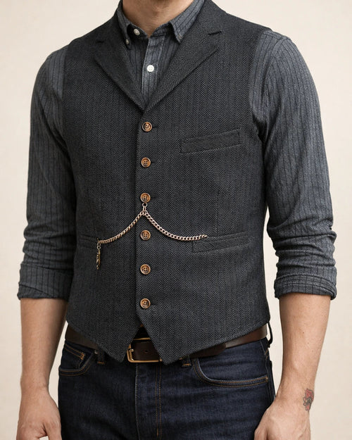 Men's Vest - Wedding Groom & Best Man Vest - Business Slim-Fit Vest | JRSEE:fd4850ae-dd01-492d-aa0d-ddf5843c2c6c