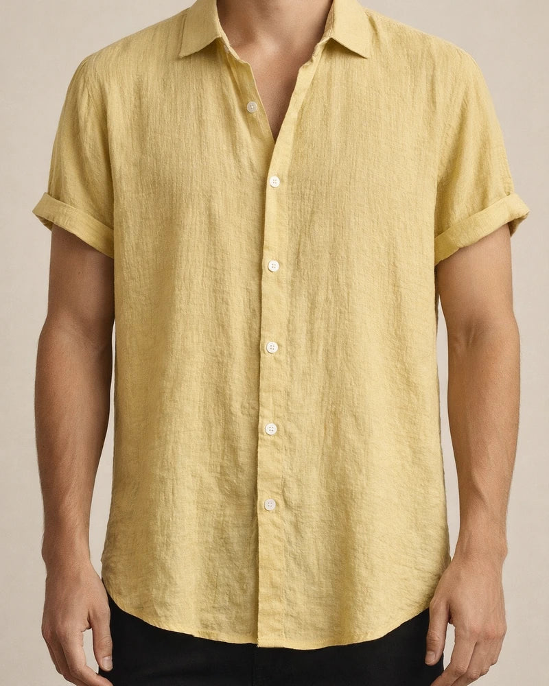 Men's Viscose Shirt Fashionable Solid-Color Shirt Subtle Checkered Short-Sleeve Shirt | JRSEE:54456536-7fd3-460e-9a9c-d304565b4cbe