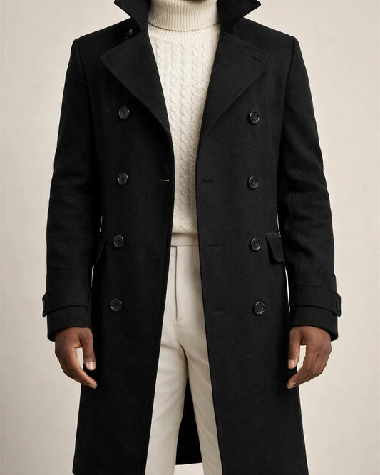 Men's Winter Coat Peacoat Business Casual Winter Polyester Windproof Warm Outerwear Clothing Apparel Stylish Casual non-printing Pure Color Pocket Stand Collar Single Breasted | JRSEE:881e358b-3911-4570-ab4a-c6a26c87b1ef