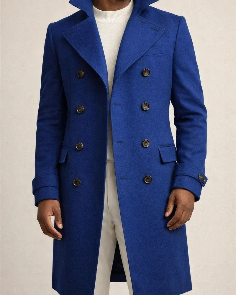 Men's Winter Coat Peacoat Business Casual Winter Polyester Windproof Warm Outerwear Clothing Apparel Stylish Casual non-printing Pure Color Pocket Stand Collar Single Breasted | JRSEE:ecf920f2-e828-40d2-bf8e-1782ee31765b