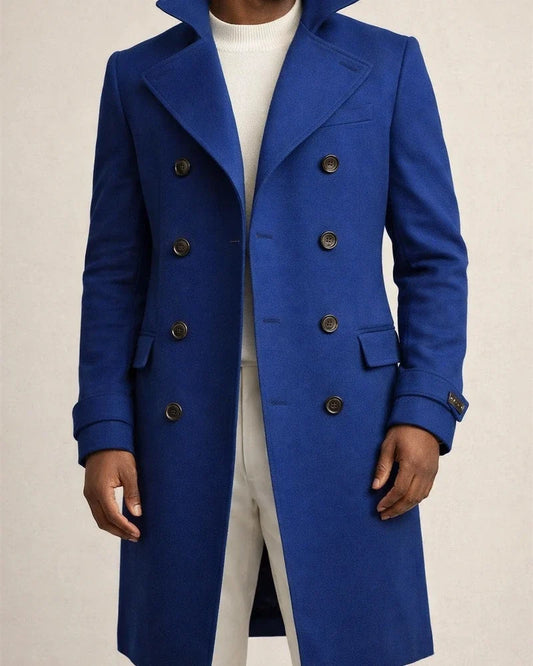 Men's Winter Coat Peacoat Business Casual Winter Polyester Windproof Warm Outerwear Clothing Apparel Stylish Casual non-printing Pure Color Pocket Stand Collar Single Breasted | JRSEE:ecf920f2-e828-40d2-bf8e-1782ee31765b