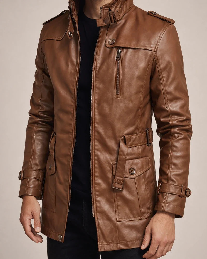 Men's Winter Coat Short Coat Business Casual Winter Polyester Windproof Warm Outerwear Clothing Apparel Stylish Classic & Timeless non-printing Solid Color Pocket Stand Collar Single Breasted | JRSEE:a4ccc446-acfd-49ba-ba9f-df24489e2fbd