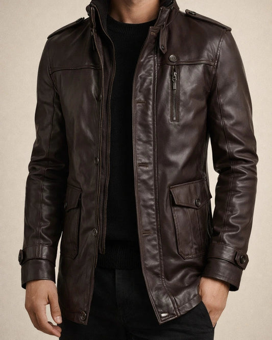 Men's Winter Coat Short Coat Business Casual Winter Polyester Windproof Warm Outerwear Clothing Apparel Stylish Classic & Timeless non-printing Solid Color Pocket Stand Collar Single Breasted | JRSEE:ff2c0bdd-f625-4c98-8162-8a5acd1cd644