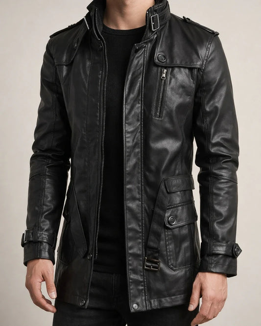 Men's Winter Coat Short Coat Business Casual Winter Polyester Windproof Warm Outerwear Clothing Apparel Stylish Classic & Timeless non-printing Solid Color Pocket Stand Collar Single Breasted | JRSEE:f89e3320-c515-47a0-88a8-b82a8f88d296