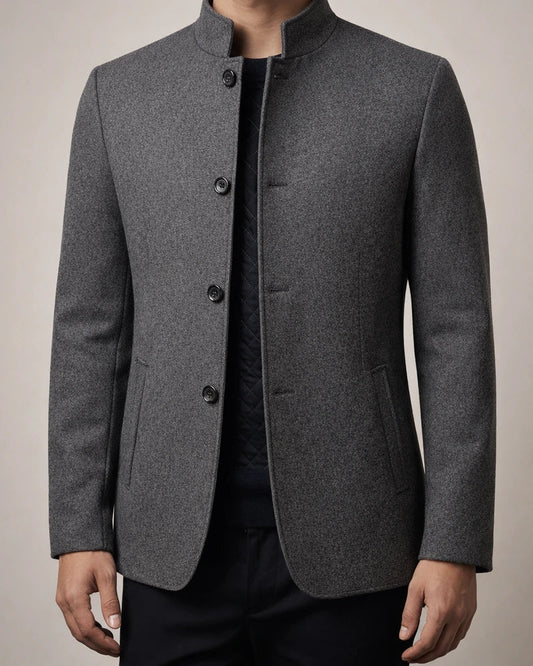 Men's Winter Coat Wool Coat Overcoat Business Daily Wear Winter Wool Thermal Warm Outdoor Outerwear Clothing Apparel Fashion Warm Ups Solid Colored Pocket Standing Collar Single Breasted | JRSEE:27d7c490-9216-4ac0-86de-50fb1dd6b156