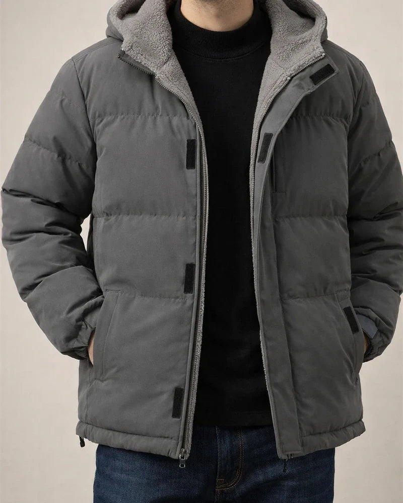 Men's Winter Jacket Coat Men's Ski Thickened Windproof Down Jacket Men's Fake Two-Piece Cotton Coat | JRSEE:b7657b81-c623-45c2-88d3-fed178815544