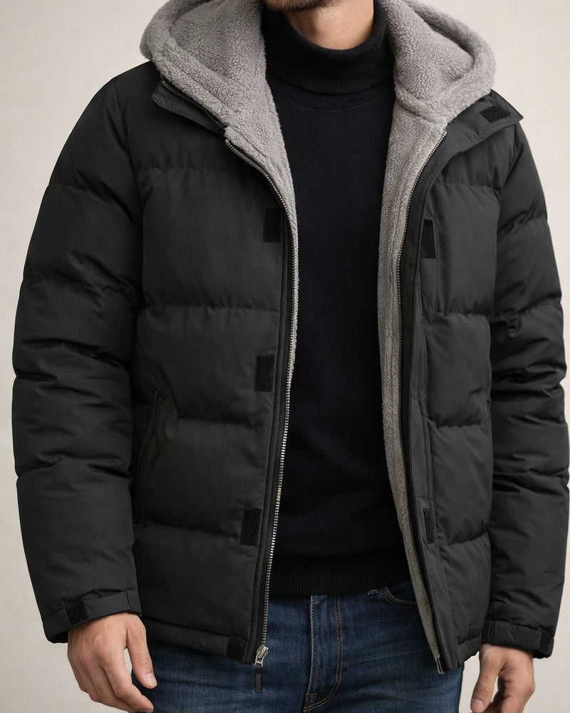 Men's Winter Jacket Coat Men's Ski Thickened Windproof Down Jacket Men's Fake Two-Piece Cotton Coat | JRSEE:cce2b3b4-3125-4be6-9dbc-8bf759df29de