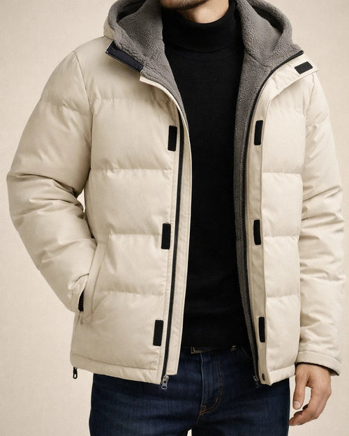 Men's Winter Jacket Coat Men's Ski Thickened Windproof Down Jacket Men's Fake Two-Piece Cotton Coat | JRSEE:9da79e52-3db3-43a2-bb15-b2578e6e9def