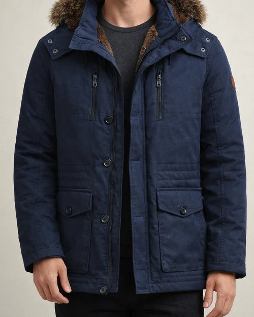 Men's Winter Jacket Winter Coat Warm Camping & Hiking Zipper Outerwear Clothing Apparel Black khaki Dark Blue | JRSEE:c9b501ae-7346-4aa7-89f7-e54252bf0843