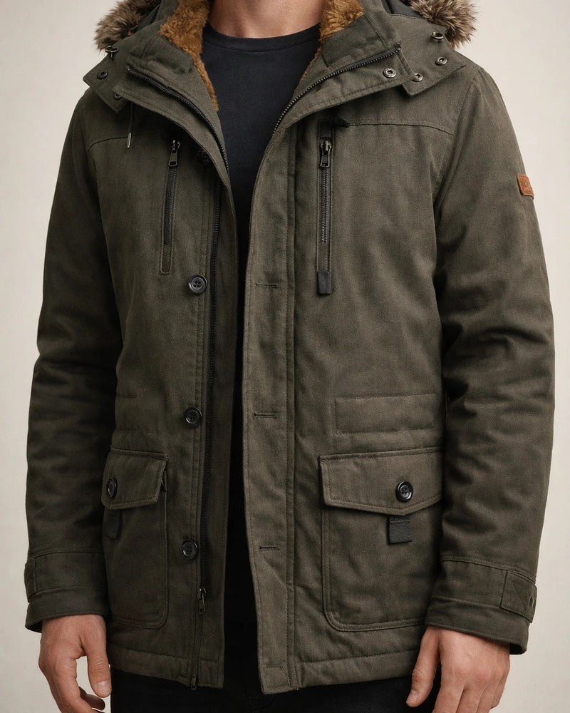 Men's Winter Jacket Winter Coat Warm Camping & Hiking Zipper Outerwear Clothing Apparel Black khaki Dark Blue | JRSEE:eedaca27-ec15-4172-8af7-a6b18f6e5cad