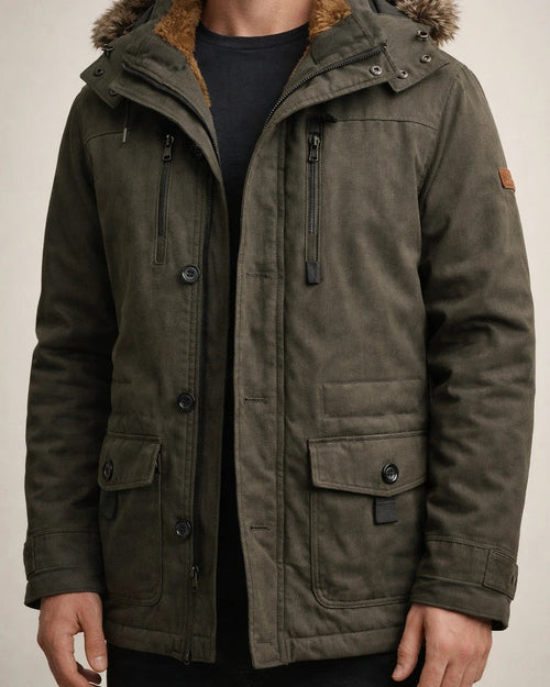 Men's Winter Jacket Winter Coat Warm Camping & Hiking Zipper Outerwear Clothing Apparel Black khaki Dark Blue | JRSEE:eedaca27-ec15-4172-8af7-a6b18f6e5cad