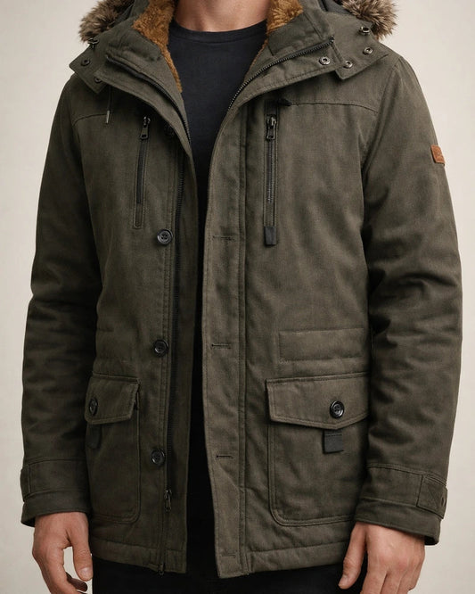 Men's Winter Jacket Winter Coat Warm Camping & Hiking Zipper Outerwear Clothing Apparel Black khaki Dark Blue | JRSEE:eedaca27-ec15-4172-8af7-a6b18f6e5cad