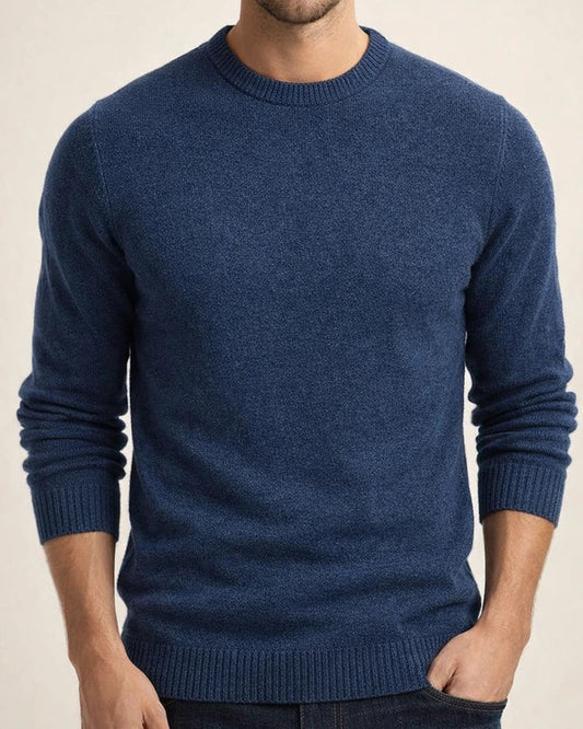 Men's Wool Inner Knit Sweater Round Neck Sweater White Black Burgundy Khaki Navy Brown S-2XL | JRSEE:553470ac-356d-44a0-9df4-1d87316a97ce