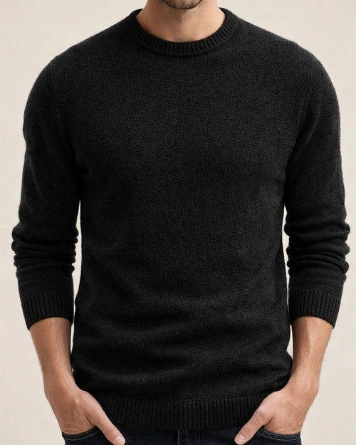 Men's Wool Inner Knit Sweater Round Neck Sweater White Black Burgundy Khaki Navy Brown S-2XL | JRSEE:0dba9c96-7741-40df-ae1b-b28ff09fad81