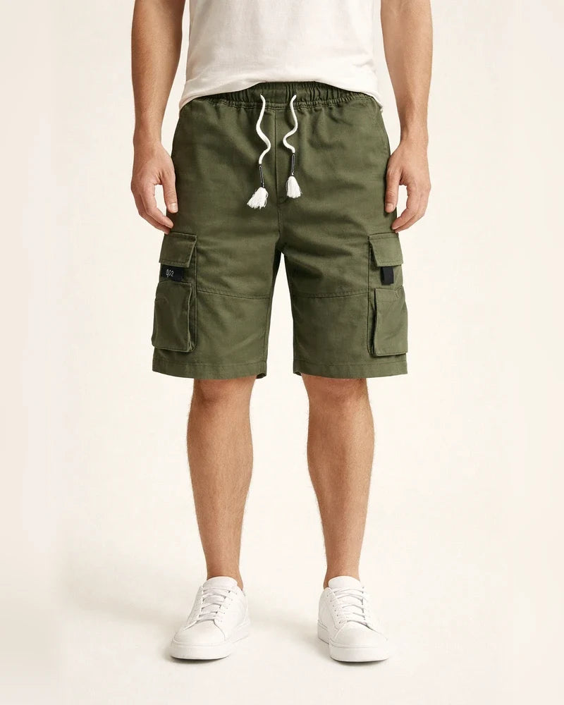 Men's Work Shorts in The Summer, Loose-fitting Large-size Cotton Five-quarter Length Casual Pants | JRSEE:bde2c021-4932-4564-8c84-02ce29f5aaf2