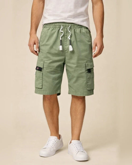 Men's Work Shorts in The Summer, Loose-fitting Large-size Cotton Five-quarter Length Casual Pants | JRSEE:6de36c37-de6e-4eb5-800b-0e62c83fecf9