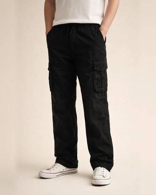 Men's Workwear Casual Long Pants Men's Washed Cotton Straight Leg Casual Pants | JRSEE:e1b3b748-deae-4bd7-971a-8dc2b60baeac