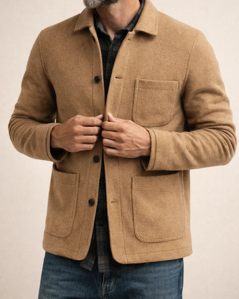 Men's Youth Solid Color Single-breasted Trend Fashion Multi-pocket Jacket Loose Casual Jacket | JRSEE:da0a0b32-f3ab-435f-9909-5a07cf694d5c