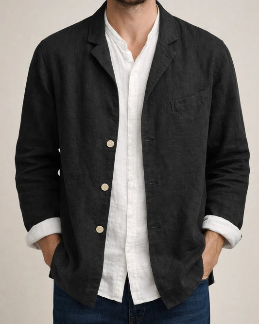 Mens Shirts Button Down Shirts Casual Shirts Summer Shirts Cotton Linen Long Sleeve Flat Collar Daily Vacation Cardigan | JRSEE:1790e0c9-5064-4f3a-9f14-79d3ee7b3744
