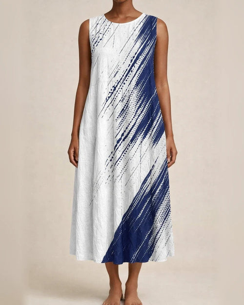 New 3D-Printed Round-Neck Fashionable Women's Summer Sleeveless Dress 5 | JRSEE:b76641a3-638e-4b39-a036-e1426a6af5ab