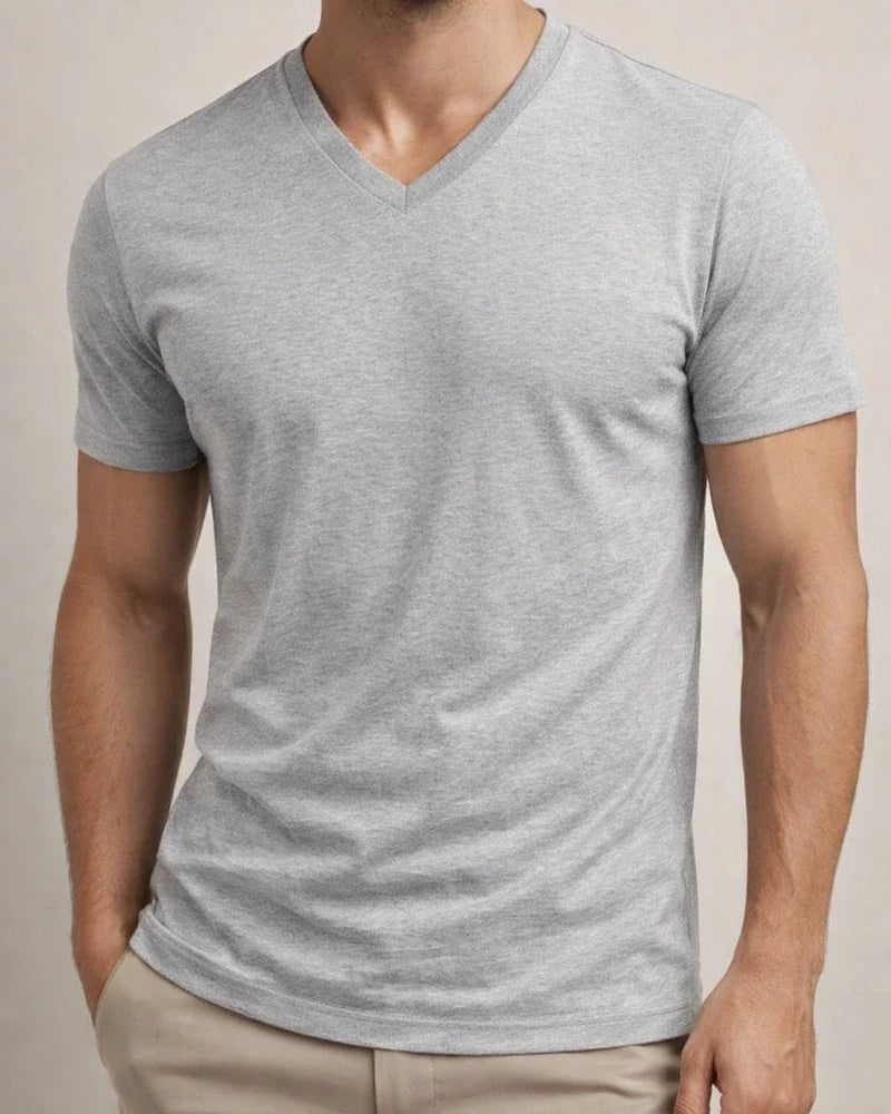 New American-Style Summer Men's Trendy V-Neck Casual Sports Short-Sleeve T-Shirt | JRSEE:ed2caaf5-527c-49d8-8b61-189cffcd1888