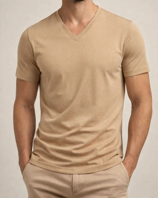 New American-Style Summer Men's Trendy V-Neck Casual Sports Short-Sleeve T-Shirt | JRSEE:16dd6655-ac44-4be9-a1dd-578dde442552