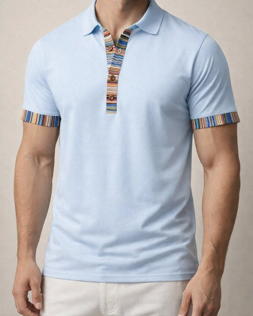 New American Summer Men's Loose Casual Bohemian Polo Shirt Short-sleeved | JRSEE:7e58487a-fbfd-4f11-9206-db65510d5e7e