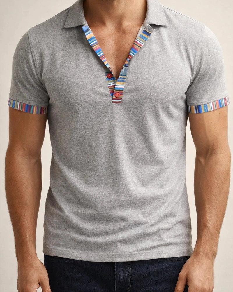New American Summer Men's Loose Casual Bohemian Polo Shirt Short-sleeved | JRSEE:7500c864-5e26-4fbe-959e-2b24a6eac64c