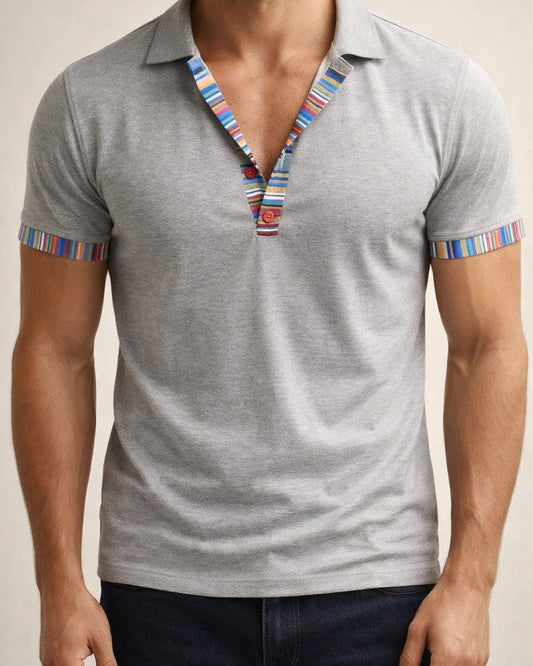 New American Summer Men's Loose Casual Bohemian Polo Shirt Short-sleeved | JRSEE:7500c864-5e26-4fbe-959e-2b24a6eac64c