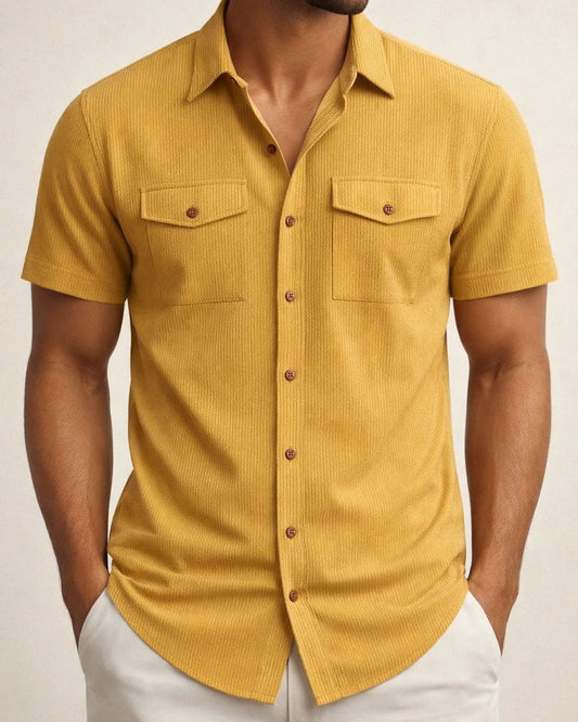 New Arrival American-Style Men's Casual Loose-Fit Corduroy Work Shirt | JRSEE:3b8ae040-d375-4943-a894-bd1b5031957b