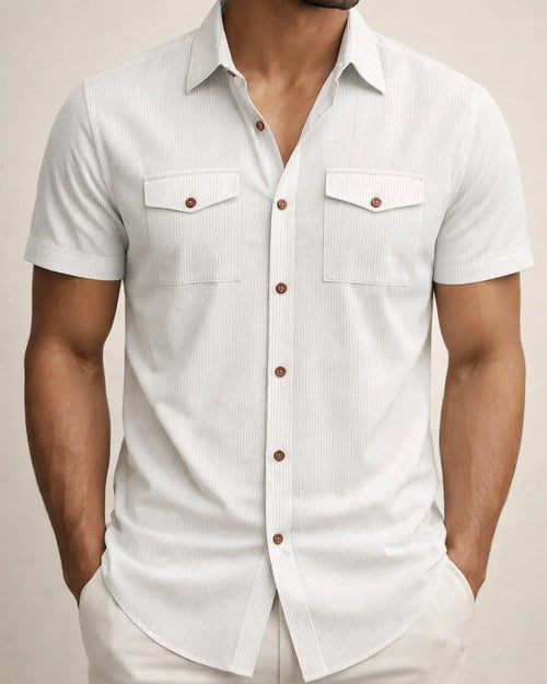 New Arrival American-Style Men's Casual Loose-Fit Corduroy Work Shirt | JRSEE:0698ffca-b020-4041-b037-5a01cab24640