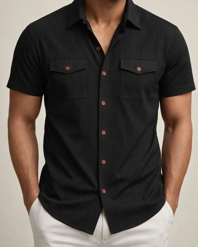 New Arrival American-Style Men's Casual Loose-Fit Corduroy Work Shirt | JRSEE:a3aa7179-6633-4f9d-8143-fbbc81b3766a