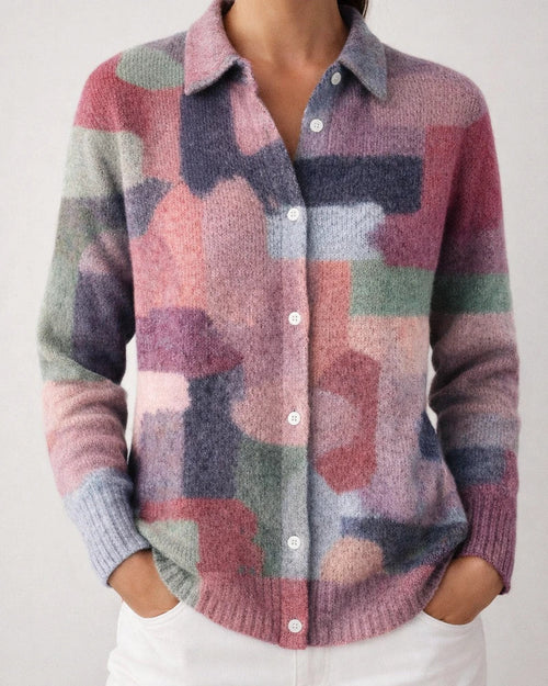 New Arrival Fall/Winter Women's Shirt Collar Cardigan Top Printed Knit 3D Print Christmas Sweater | JRSEE:0a008b7c-1920-4ecf-be58-e7831ca14af5