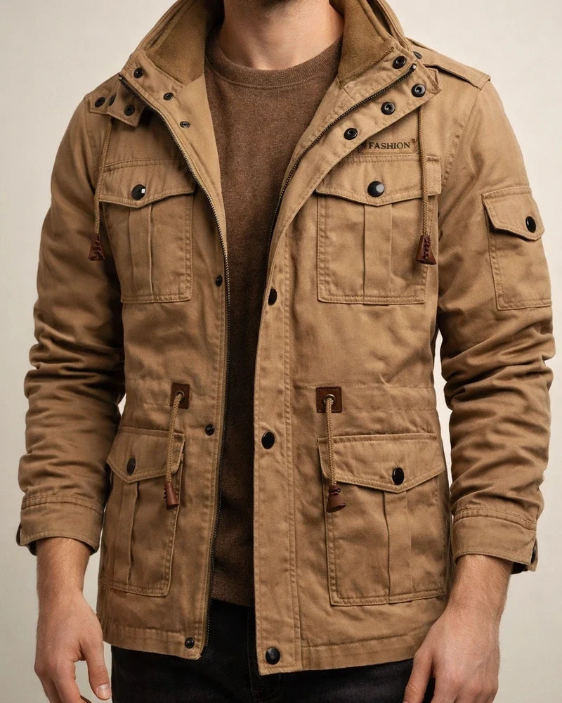 New Arrival Men's Casual Mid-Length Cotton Twill Trench Coat Jacket | JRSEE:e1796956-ac7e-4f2f-b624-28014d536fd4
