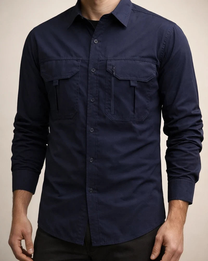 New Arrival Men’s Casual Shirt Outdoor Quick-Dry Stretch Workwear Shirt with Large Pockets | JRSEE:e99fc593-a4c8-463a-9d8c-501e6c48fc6c