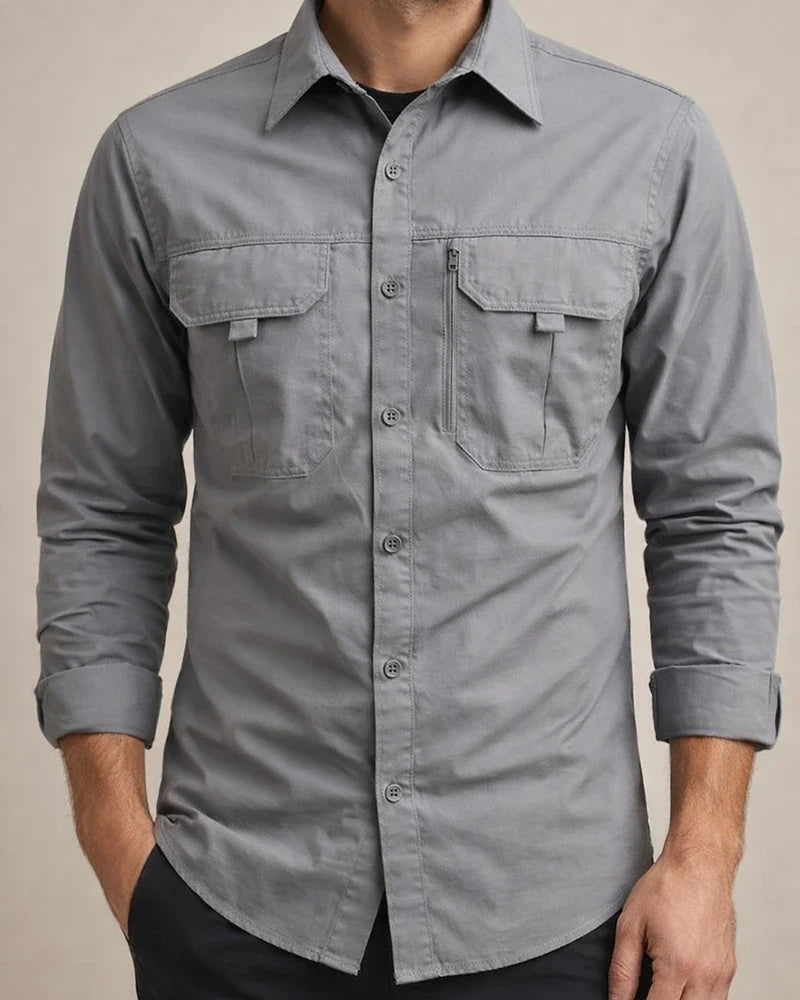 New Arrival Men’s Casual Shirt Outdoor Quick-Dry Stretch Workwear Shirt with Large Pockets | JRSEE:a149726f-bfeb-4599-af7b-e5d323da8de6