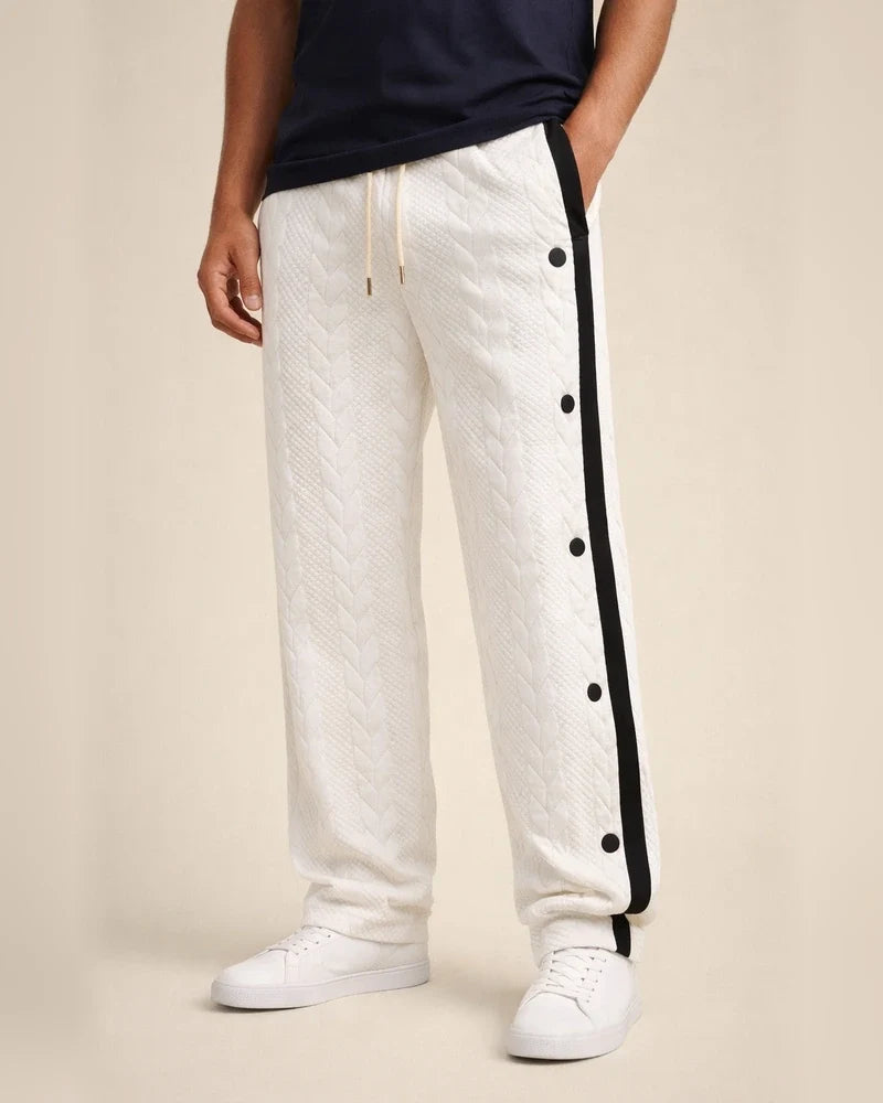 New Arrival Men's Jacquard Button Casual Pants - Thickened All-Season Long Pants | JRSEE:945235fc-c56a-4fca-9cb2-f45494de1f2a