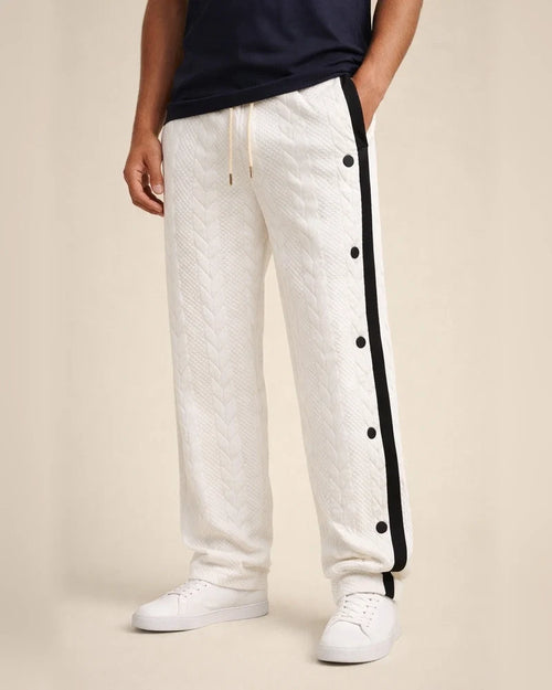 New Arrival Men's Jacquard Button Casual Pants - Thickened All-Season Long Pants | JRSEE:945235fc-c56a-4fca-9cb2-f45494de1f2a