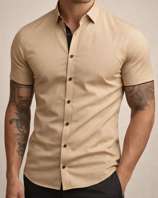 New Arrival Men’s Short-Sleeve Fitness Shirt Summer Sports Color-Block Casual Shirt | JRSEE:b51d6de1-20ec-4952-9c70-17cefea62db8