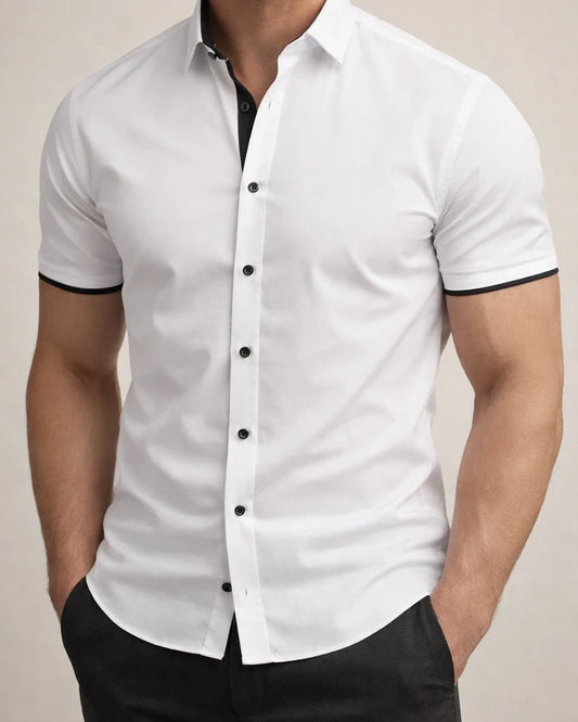 New Arrival Men’s Short-Sleeve Fitness Shirt Summer Sports Color-Block Casual Shirt | JRSEE:304945c8-a80d-411b-b33e-43956a5d3713