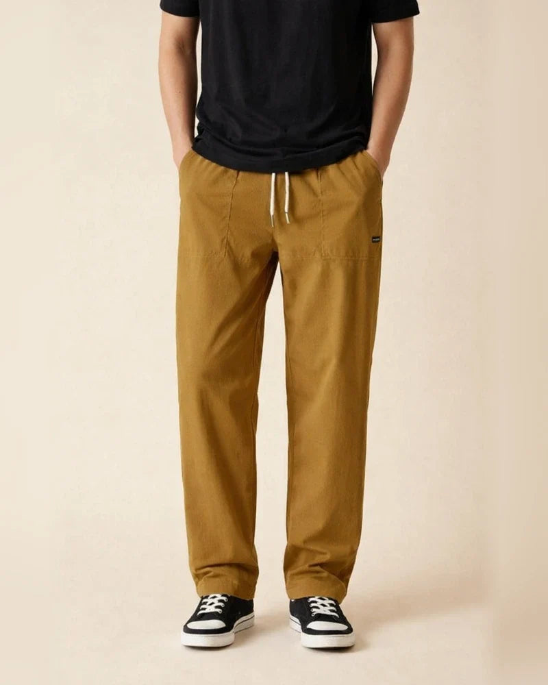 New Arrival Spring/Fall Men's Comfortable Casual Long Pants - Loose-Fit Solid Color Men's Casual Pants | JRSEE:229a9095-3285-4296-a92a-6923ba1186f7