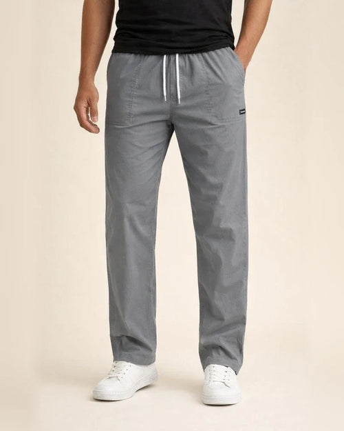 New Arrival Spring/Fall Men's Comfortable Casual Long Pants - Loose-Fit Solid Color Men's Casual Pants | JRSEE:2a0c7e59-d1e3-4d45-be40-3a34897e4184