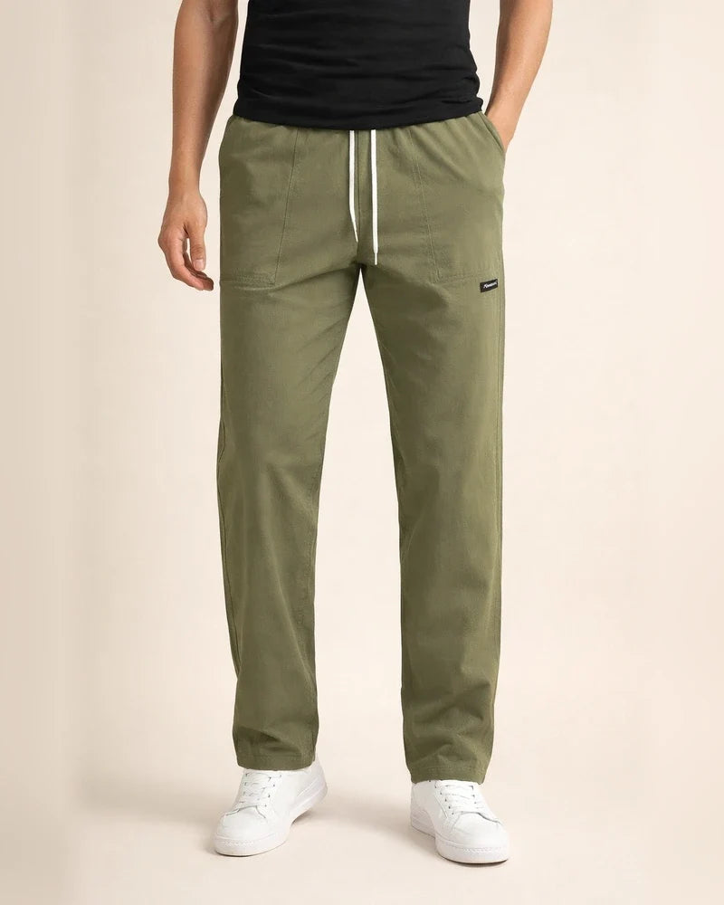 New Arrival Spring/Fall Men's Comfortable Casual Long Pants - Loose-Fit Solid Color Men's Casual Pants | JRSEE:9b020847-52b9-4280-8bb4-1f7fe645661b