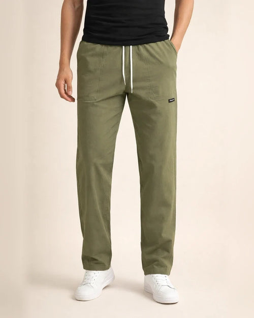 New Arrival Spring/Fall Men's Comfortable Casual Long Pants - Loose-Fit Solid Color Men's Casual Pants | JRSEE:9b020847-52b9-4280-8bb4-1f7fe645661b