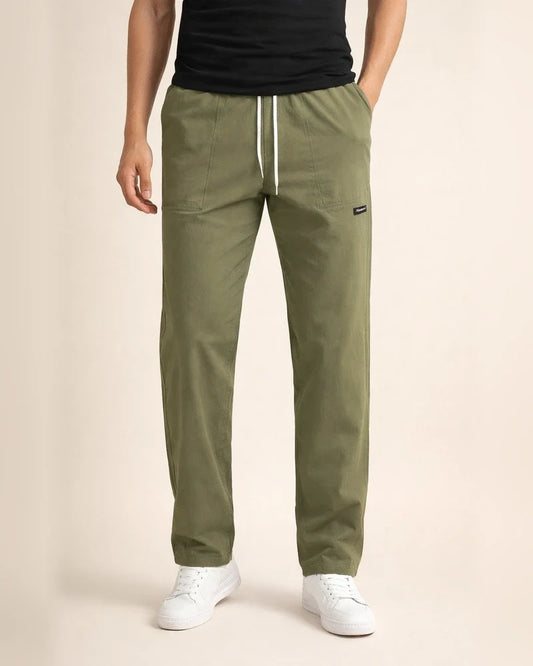 New Arrival Spring/Fall Men's Comfortable Casual Long Pants - Loose-Fit Solid Color Men's Casual Pants | JRSEE:9b020847-52b9-4280-8bb4-1f7fe645661b