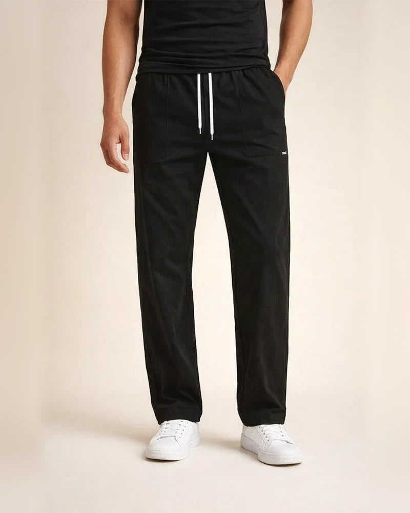 New Arrival Spring/Fall Men's Comfortable Casual Long Pants - Loose-Fit Solid Color Men's Casual Pants | JRSEE:21b54751-92b7-4ccf-92b9-6c7f007e61f6