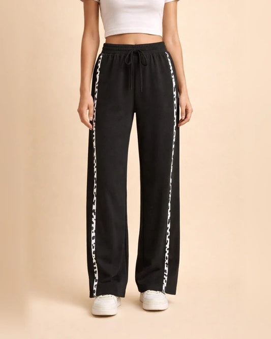 New Arrival Women’s Loose-Fit Casual Wide-Leg Pants with Drawstring Waist in Leopard Print | JRSEE:59cadff2-005c-4368-ac40-fe321729315d