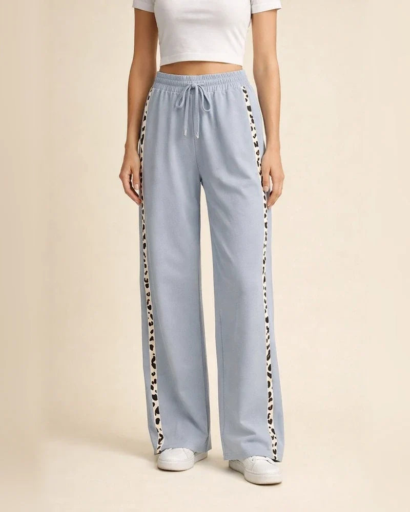 New Arrival Women’s Loose-Fit Casual Wide-Leg Pants with Drawstring Waist in Leopard Print | JRSEE:b7ad12f7-cd32-4937-80ca-c7de5df4d365