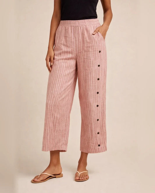 New Arrival Women's Striped Casual Long Pants Fashionable 9-Inch Slim-Fit Pants | JRSEE:624c248c-57ad-43be-80e5-1542e4f9c789