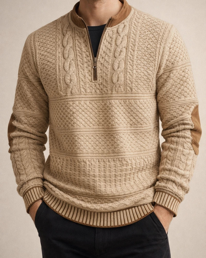 New Autumn and Winter Printed Men's Half Zip Hoodie | JRSEE:3037b990-14e1-431f-815e-3b697c239e13
